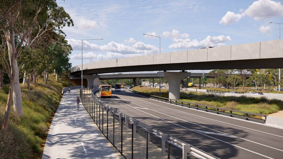 Path under Burke Rd - view 2