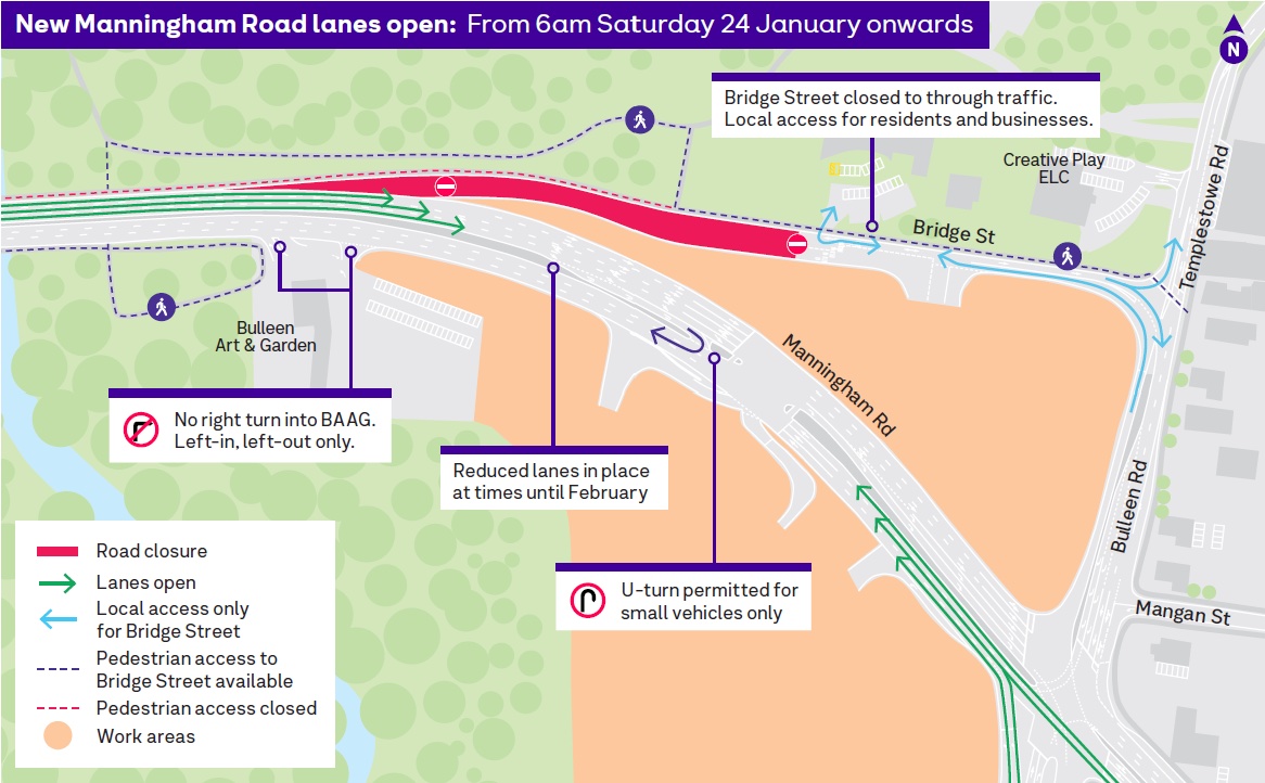 New Manningham Road map January