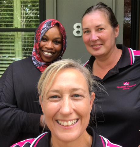 3 members from Goddess cleaning group