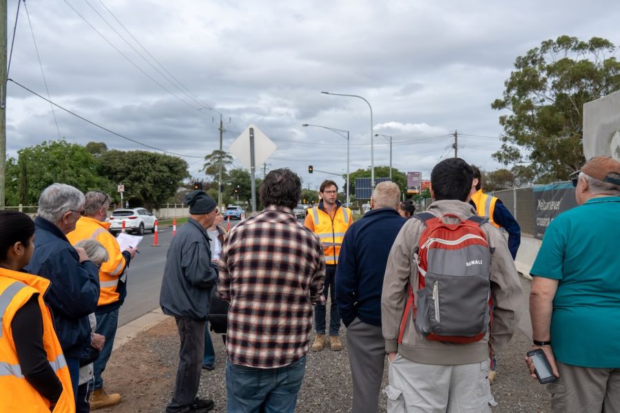 A Melton community walking tour group