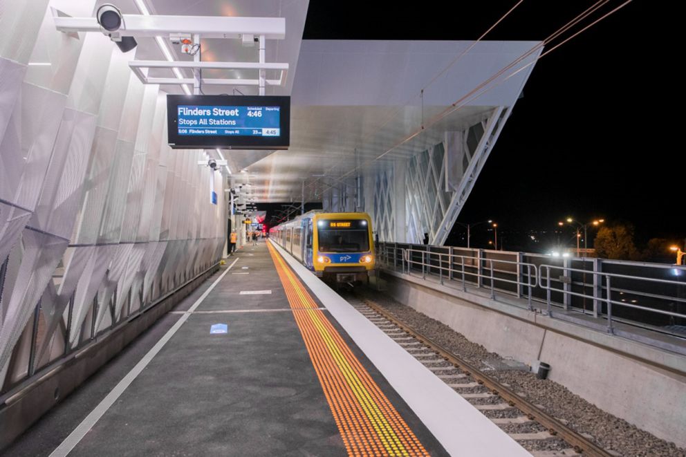 Reservoir Station train arriving