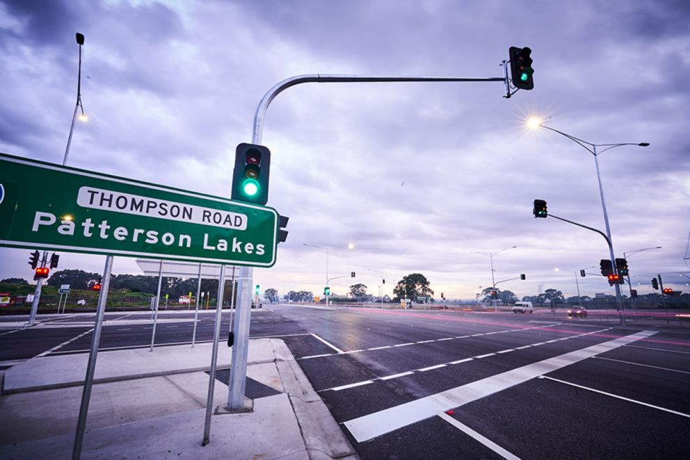 Thompsons Road Upgrade - 11 July 2020 intersection open