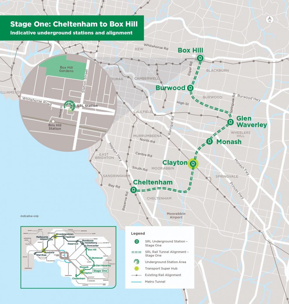 Suburban Rail Loop Stage One Box Hill Victoria’s Big Build