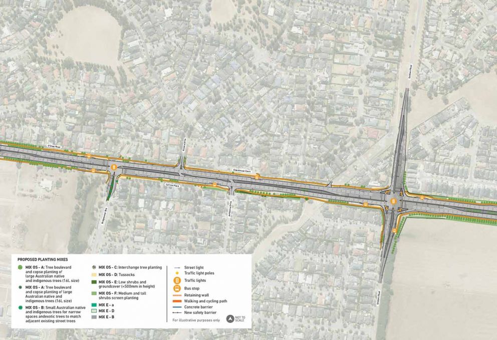 O'Shea Road roll plot map