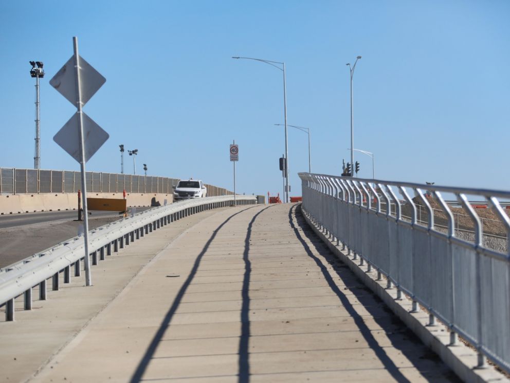 Progress on the new and upgraded walking and cycling path