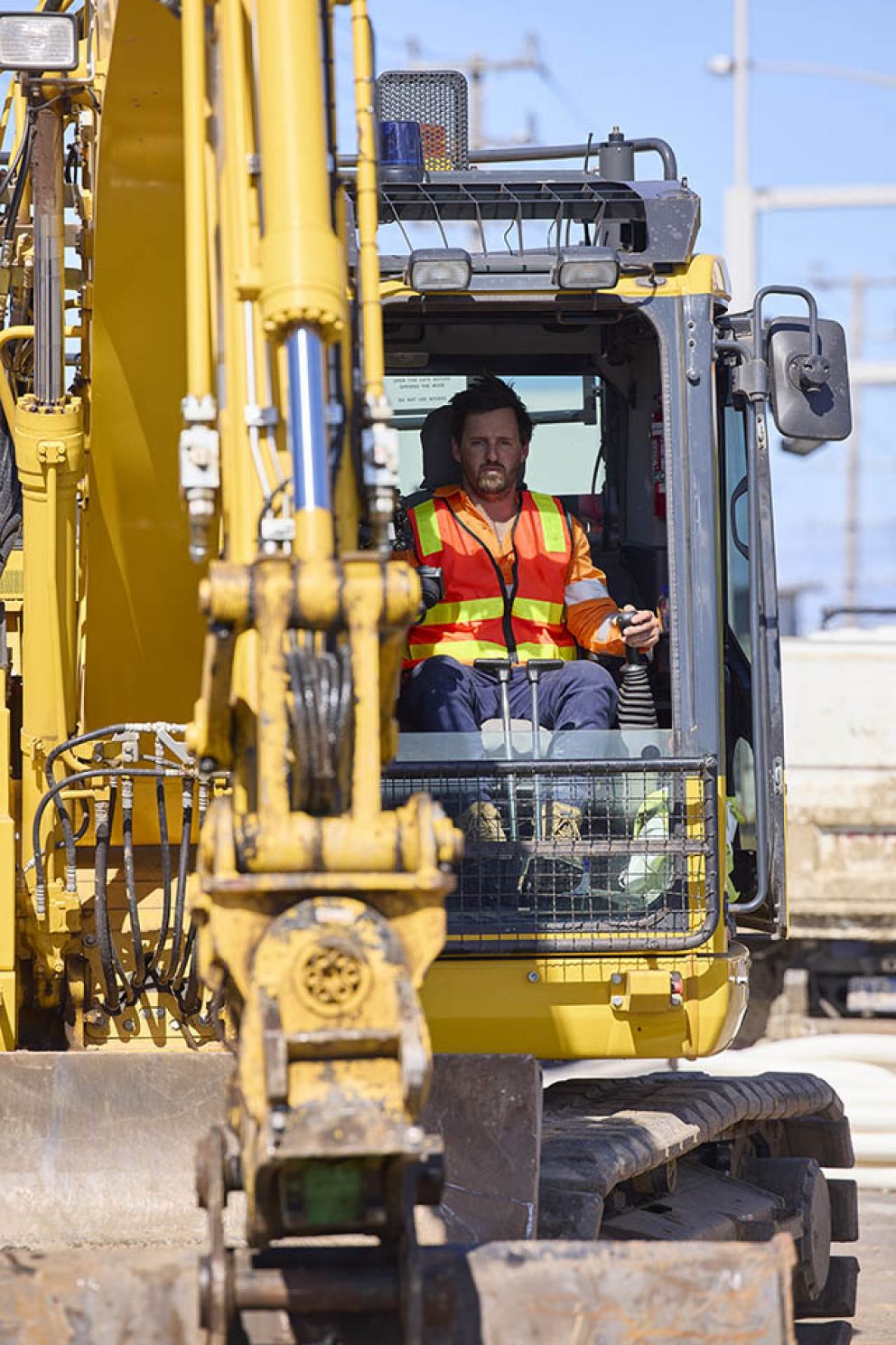 South Road and Nepean Highway construction image November 2021