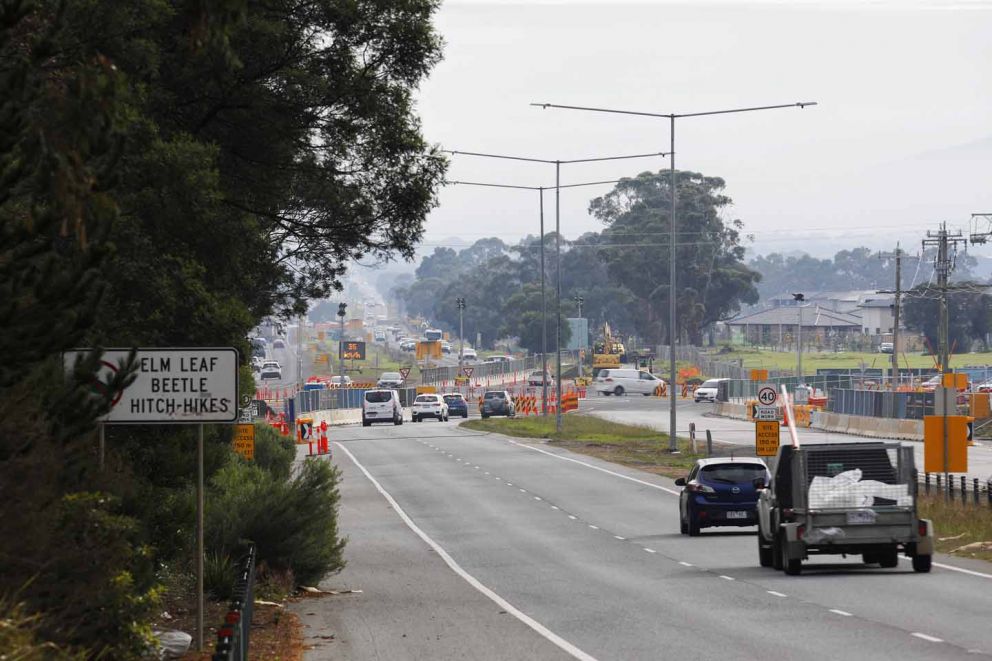 View of the Cranbourne-Frankston Road intersection