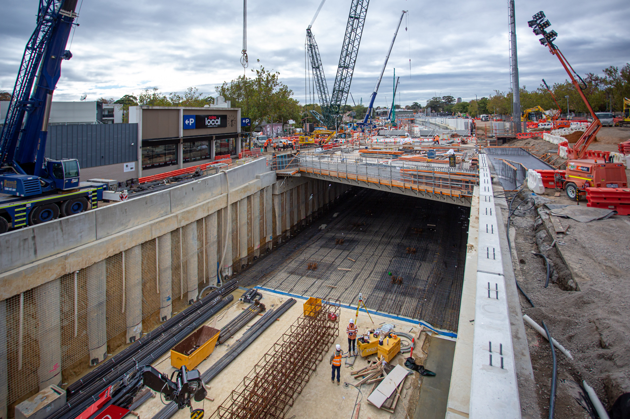 Trench under Union Road 
