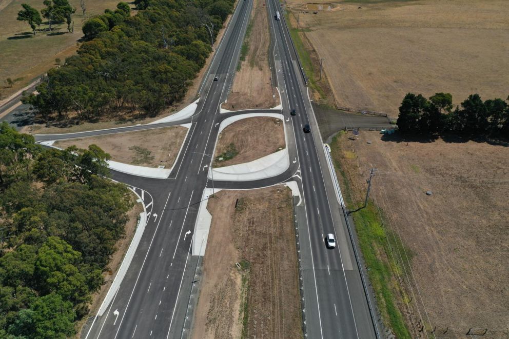 The upgraded intersections at Barrs and Stuckeys lanes