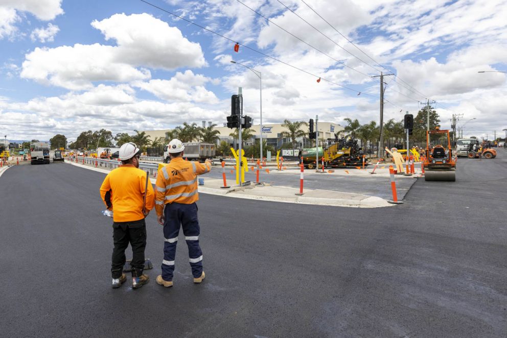 Pound Road West Upgrade construction - November 2022