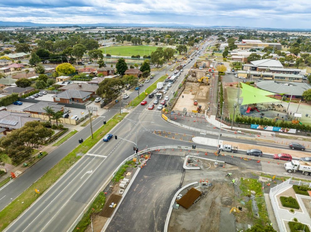 March 2023 - Earthworks along Craigieburn Road at Bridgewater Road