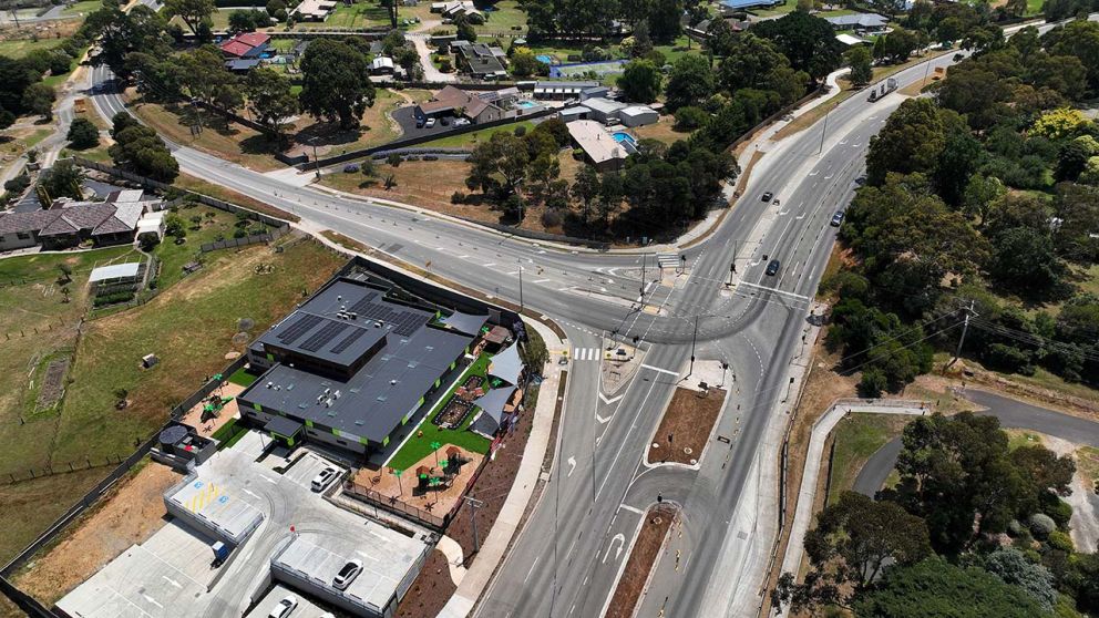 Work is underway to finish the footpath between Memorial Drive and Belgrave-Hallam Road.