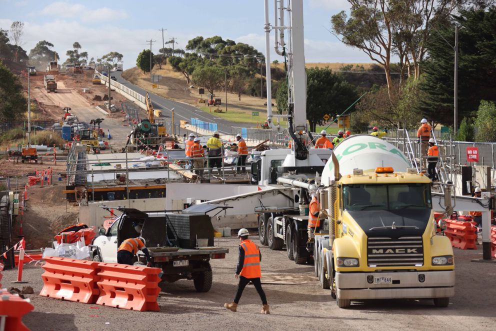 Preparation for deck pour - May 23