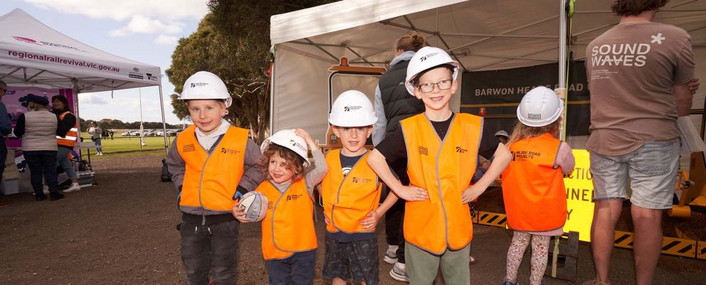 Children enjoying an event at Barwon Heads