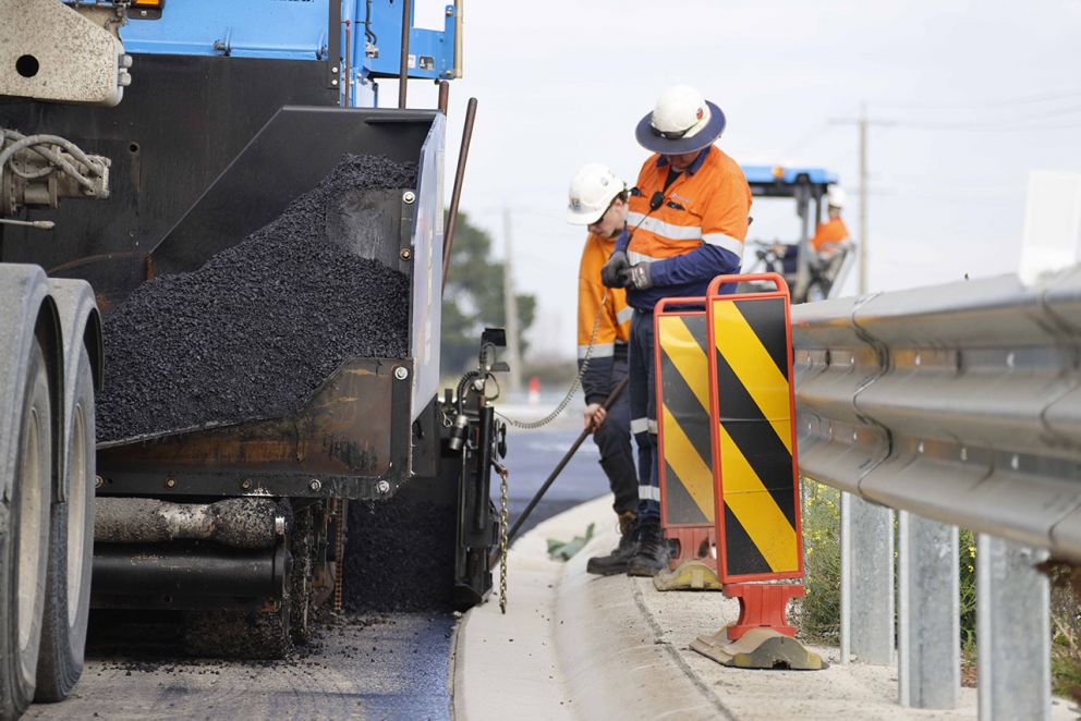 Healesville-Koo Wee Rup Road June 2024 construction image