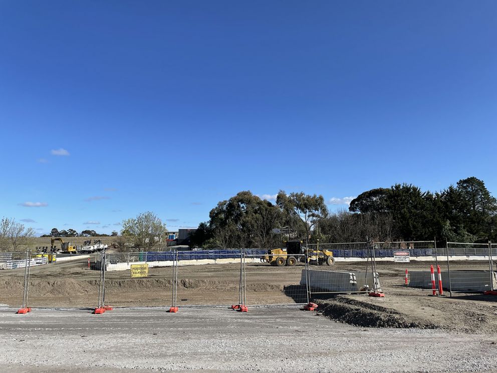 Works area being established at Old Calder Highway