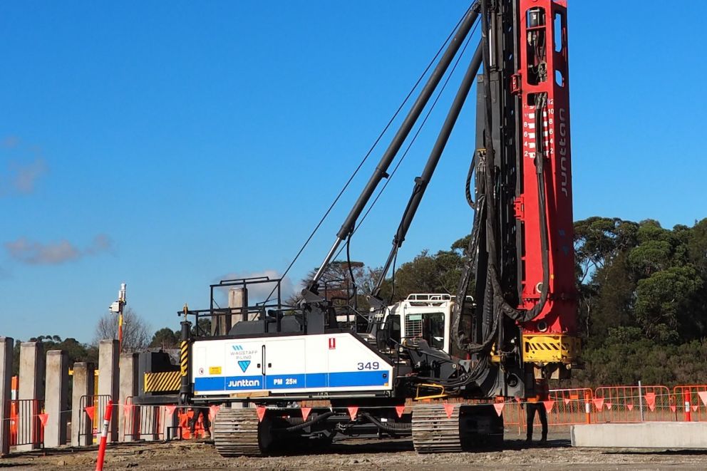 Piling has been completed at Station Street