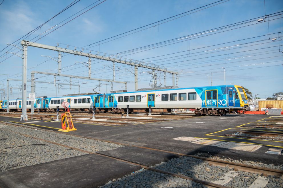 When our works are complete, there will be space for 21 trains at the Kananook Train Stabling Yard