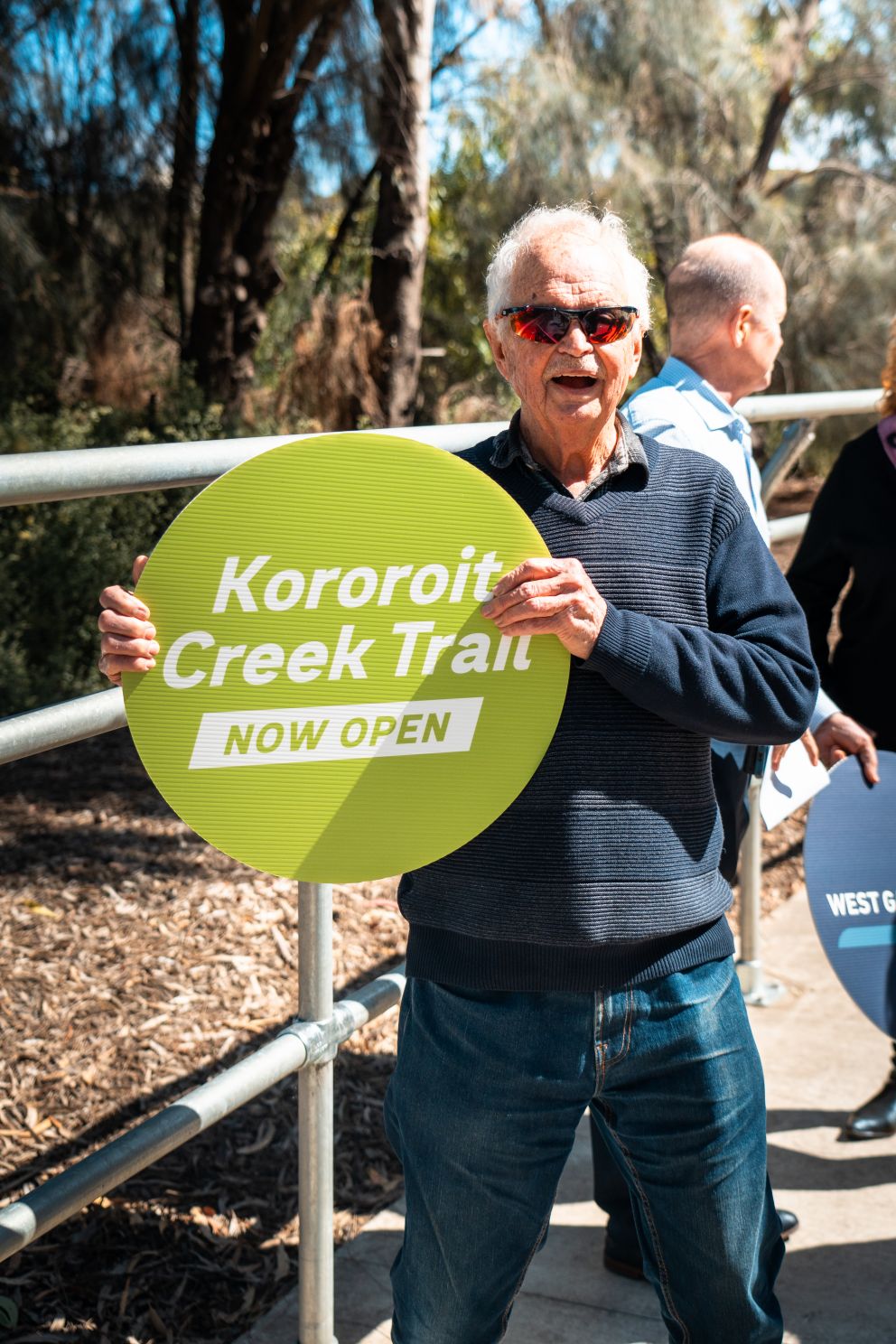 Celebrating the newly opened section on the Kororoit Creek Trail.