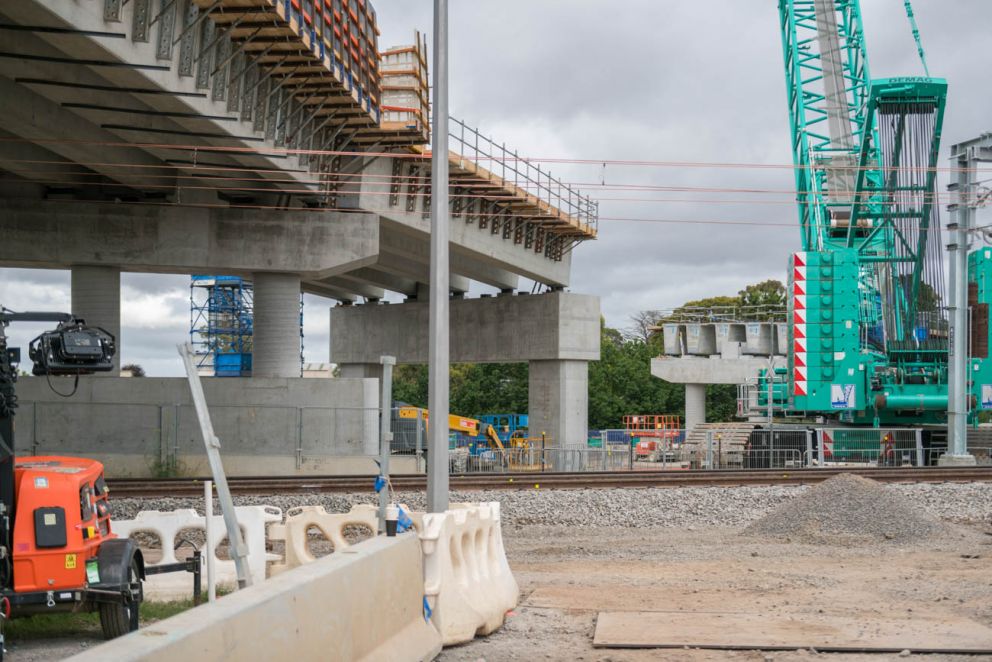 The new road bridge will connect the highway to Diggers Rest-Coimadai Road