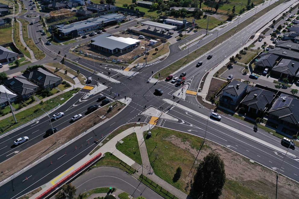 Painted Hill Independence Blvd and Bridge Inn Road intersection