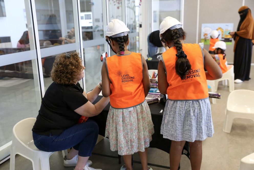 The Building Blocks event included lots of arts and crafts