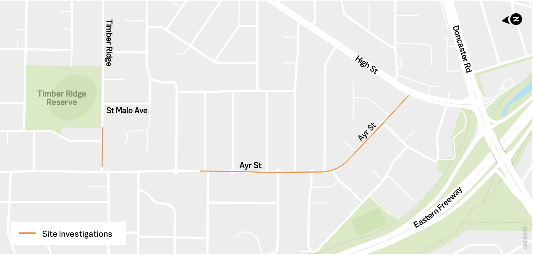 Timber Ridge and Ayr Street: Lane closures