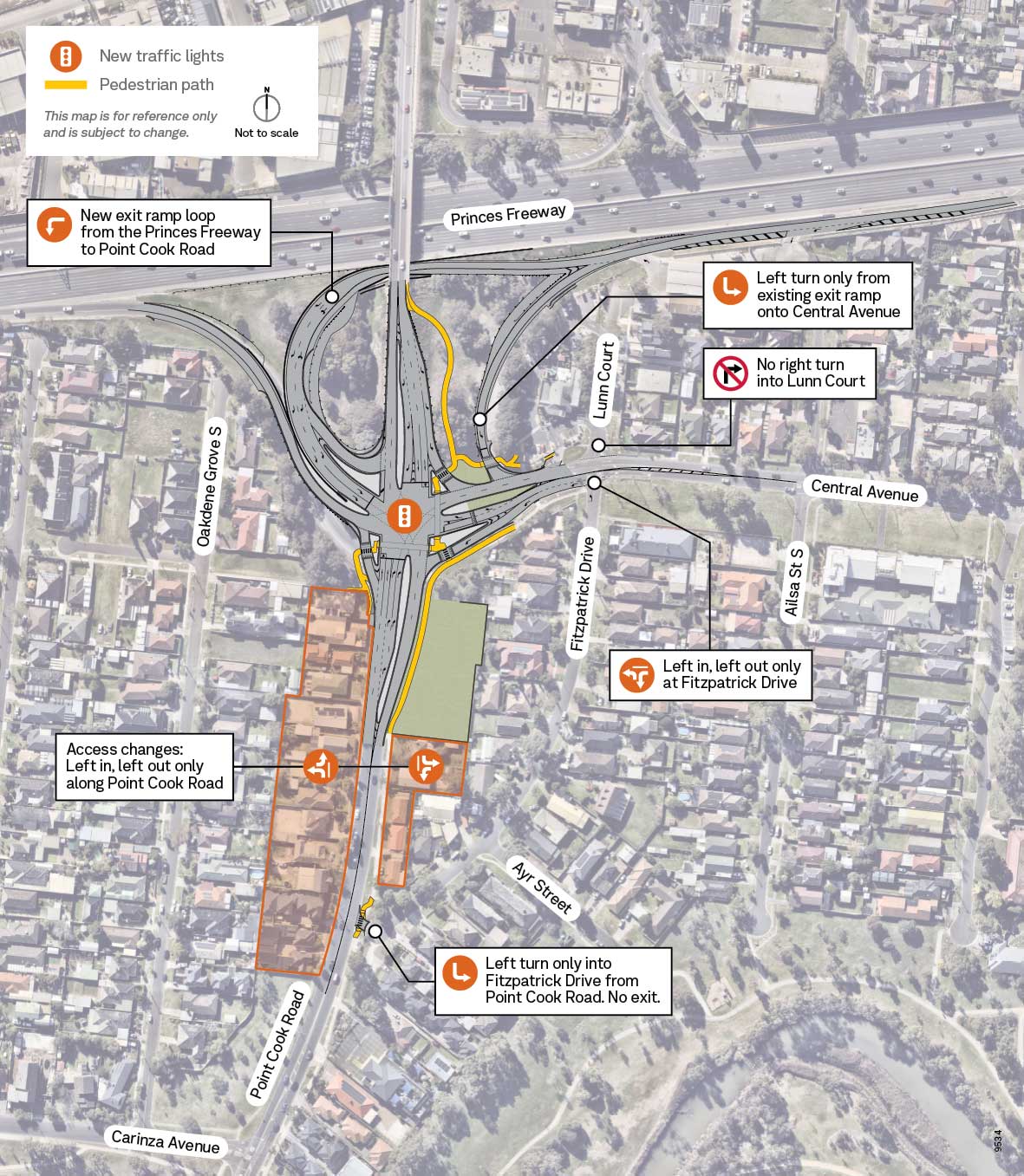 Point Cook Road and Central Avenue Intersection Upgrade map