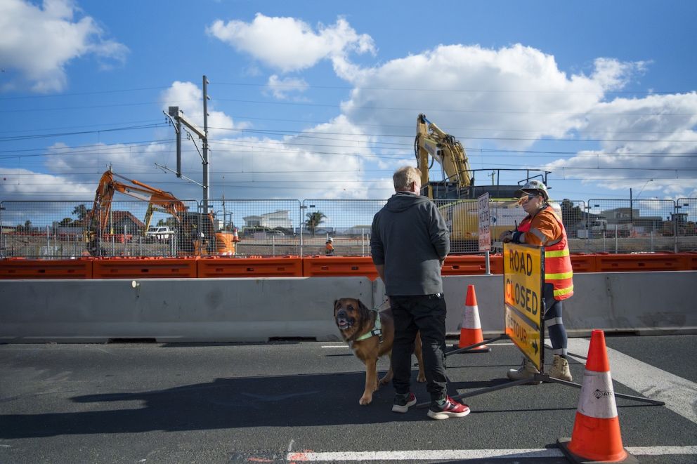 Our Traffic Controllers are in place to help folks get around their community while we get on with works