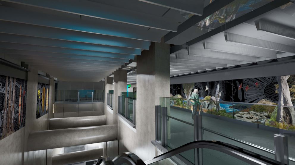 Concept image of the artwork at Town Hall