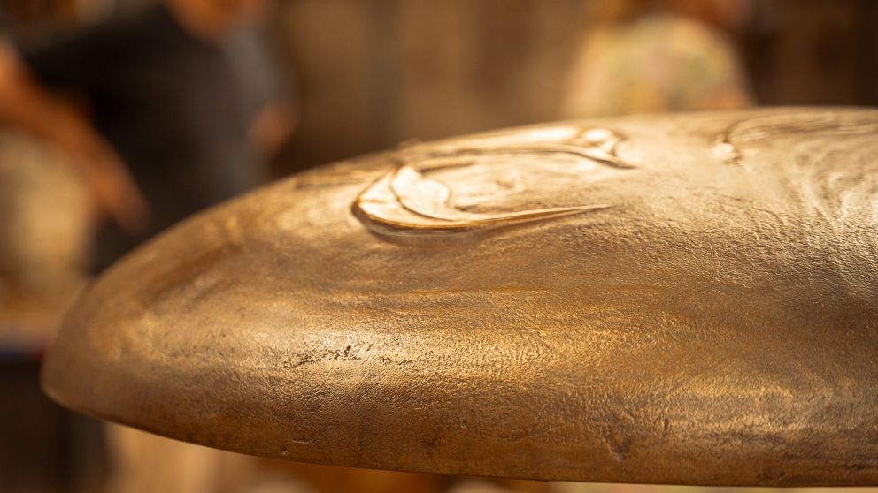 Bronze smoking ceremony dish and gathering area, co-designed with Wurundjeri Woi-wurrung Elder Aunty Joy Murphy Wandin.