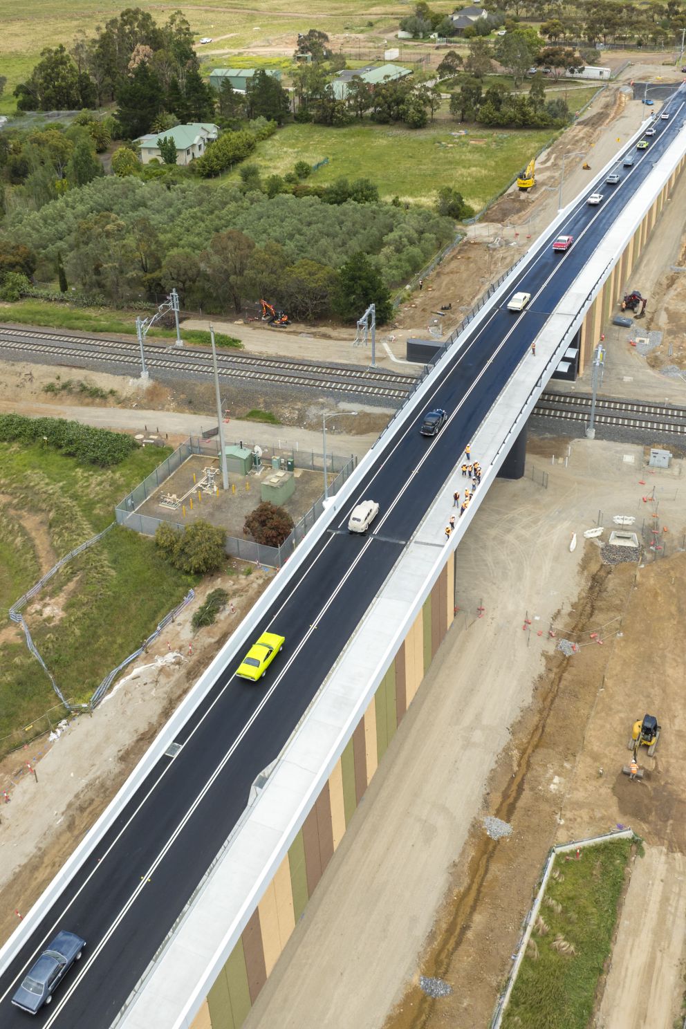 Watsons Rd bridge over the rail line