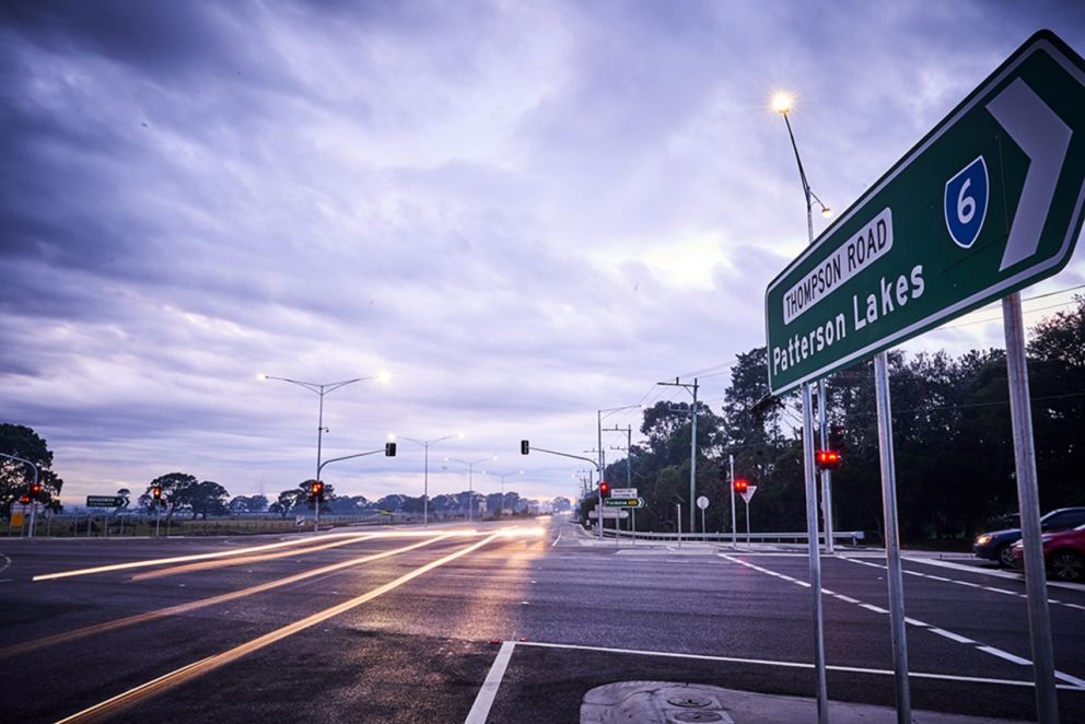 Thompsons Road Upgrade - 11 July 2020 intersection open