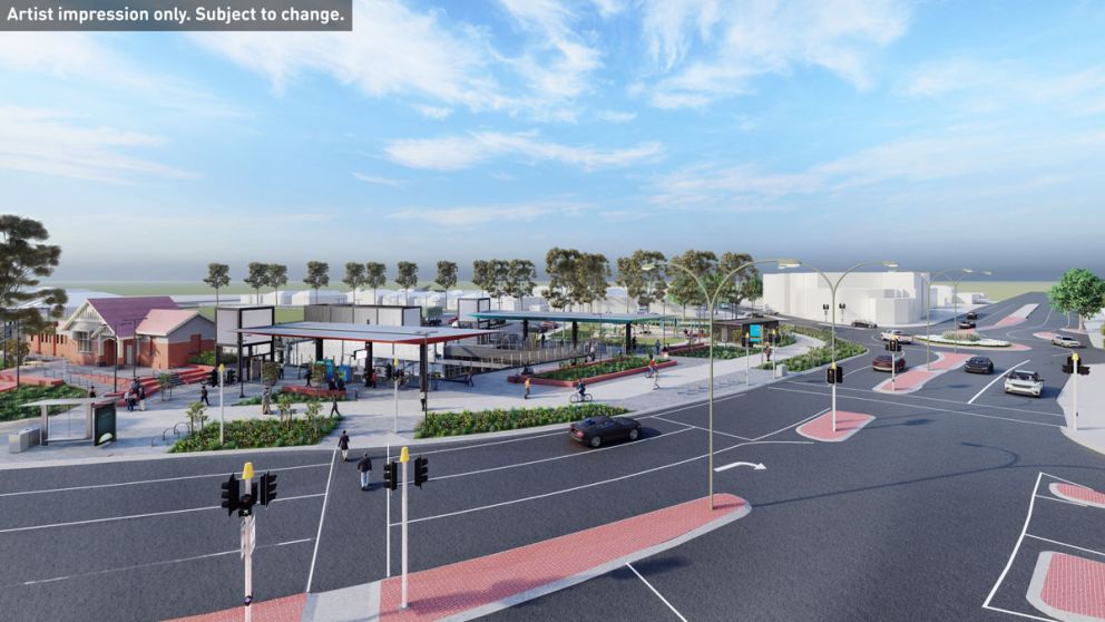 Artist impression of Ferguson Street boom-gate free.