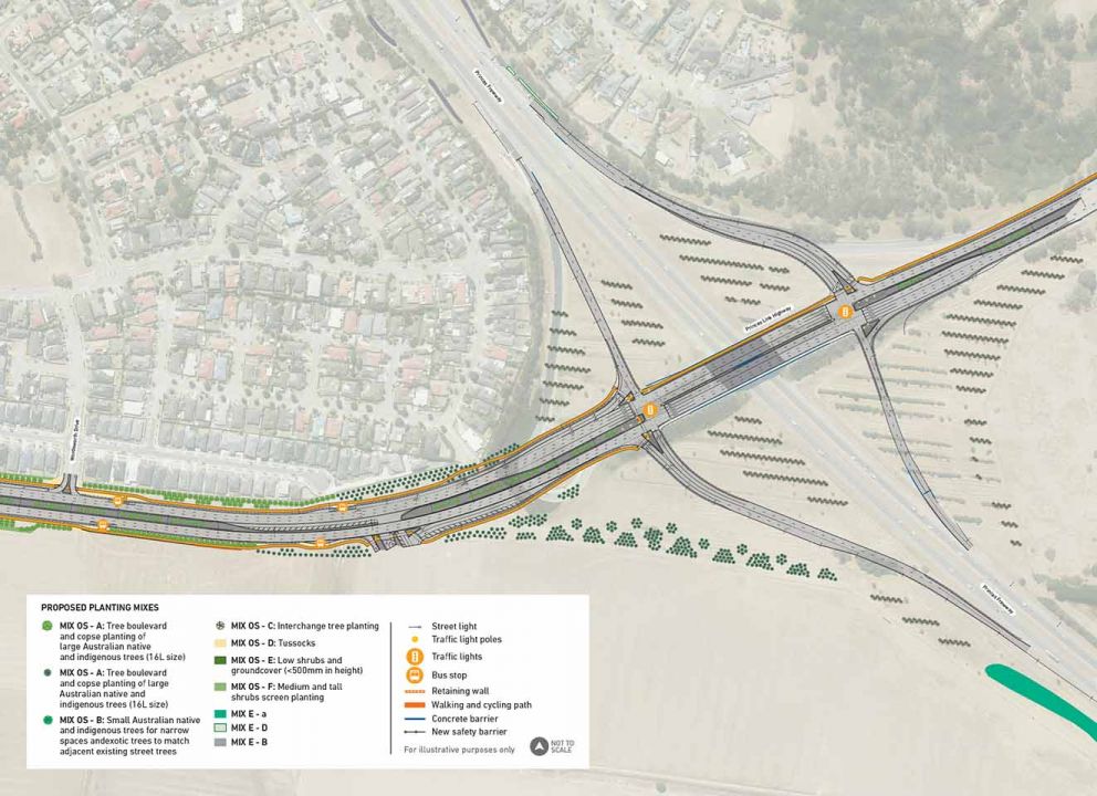 O'Shea Road roll plot map