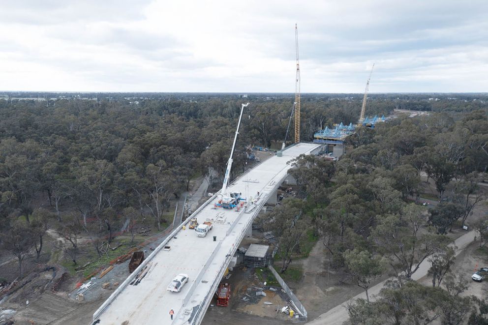 Stage 3 works near Boundary Road Moama