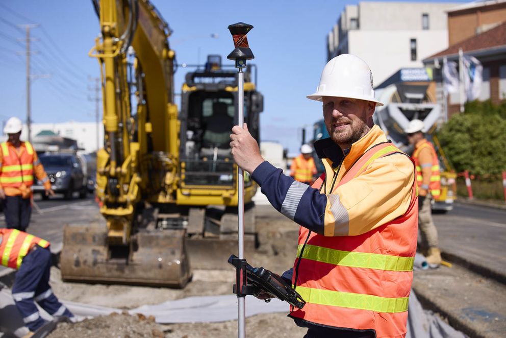 South Road and Nepean Highway construction image November 2021