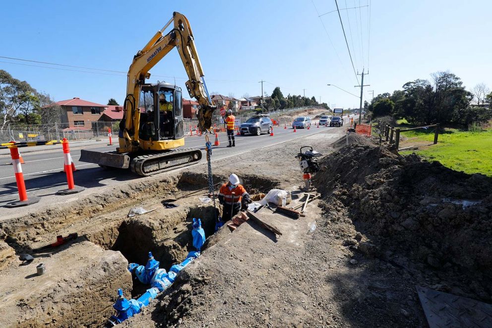 Water utility works