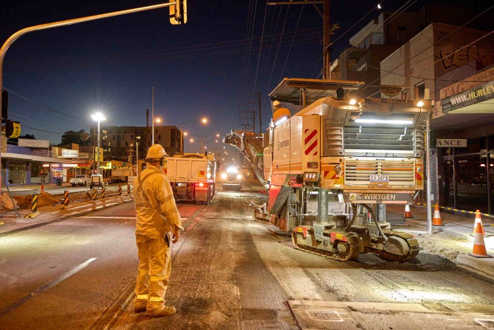 Taylor Street and Jasper Road Construction Image - February 2022