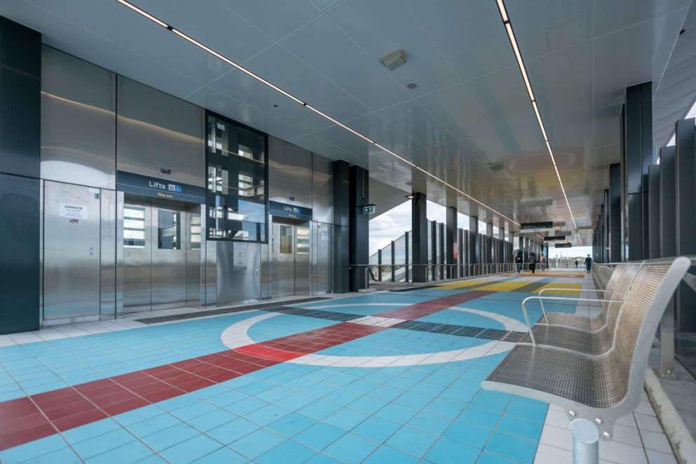 Hoppers Crossing Station pedestrian and cyclist overpass artwork