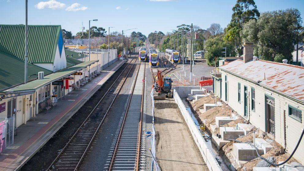 Traralgon Station October 2022 progress