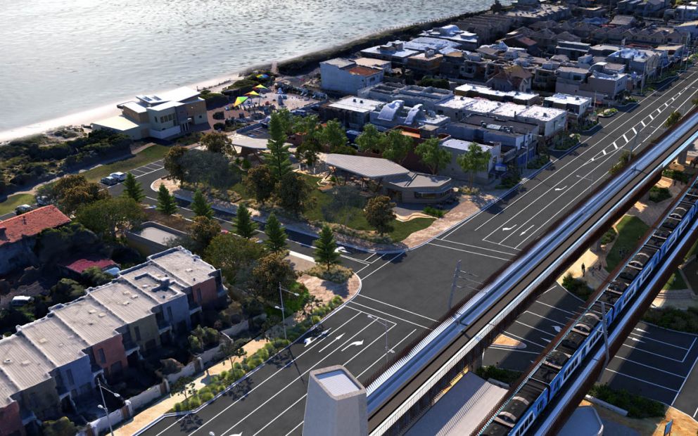 New McLeod Road extension and foreshore park