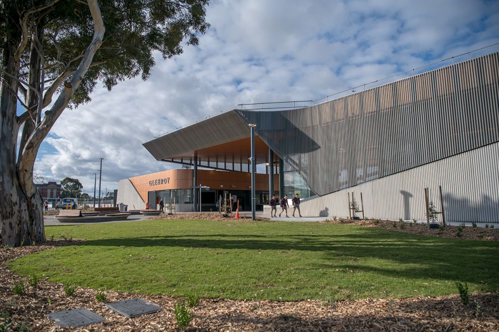 View of Glenroy station from the west