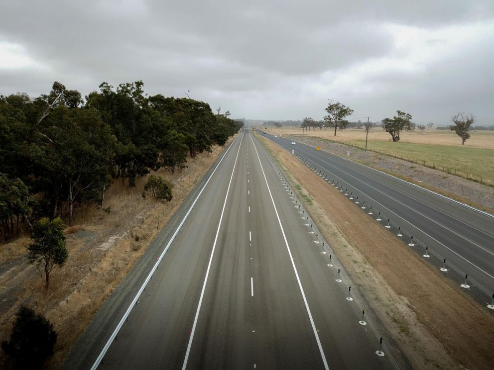 Traffic is now flowing in both directions on the newly constructed lanes between Sheepwash Creek and Flynns Creek roads.