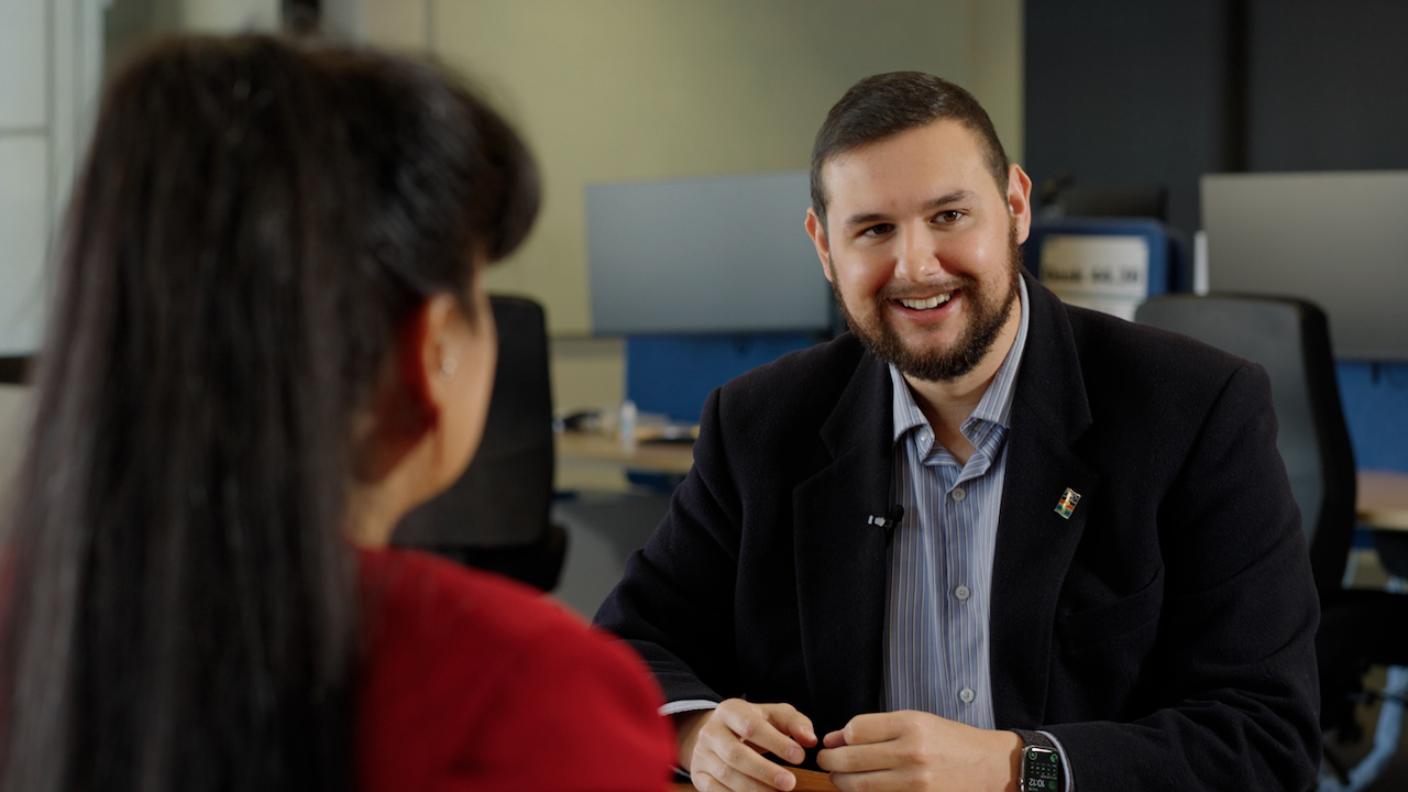 Photo of Scott in the office