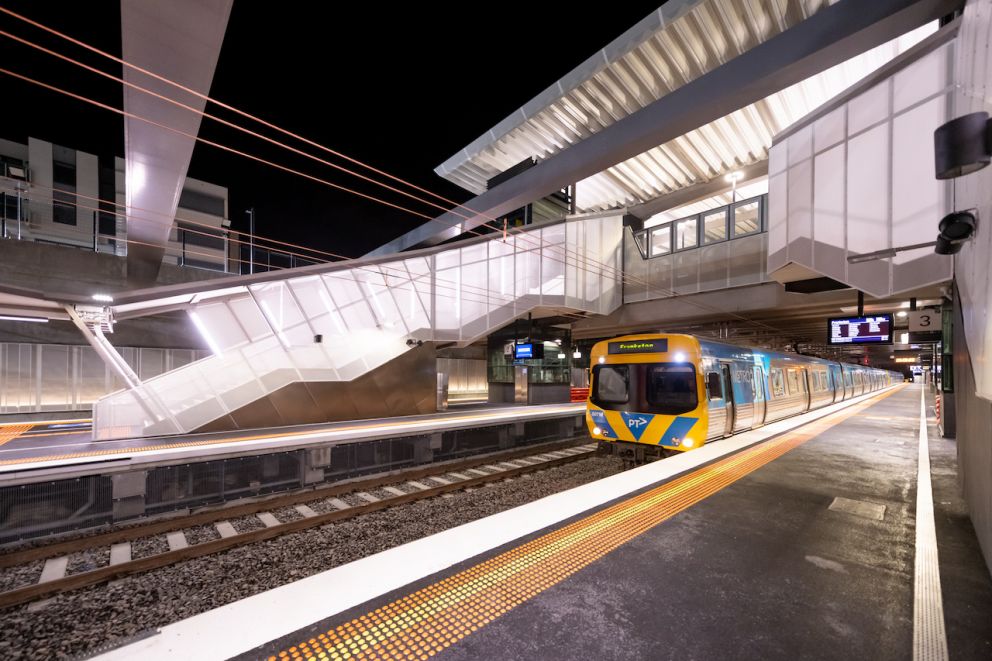 The new Glen Huntly Station is now open following a 58-day construction blitz