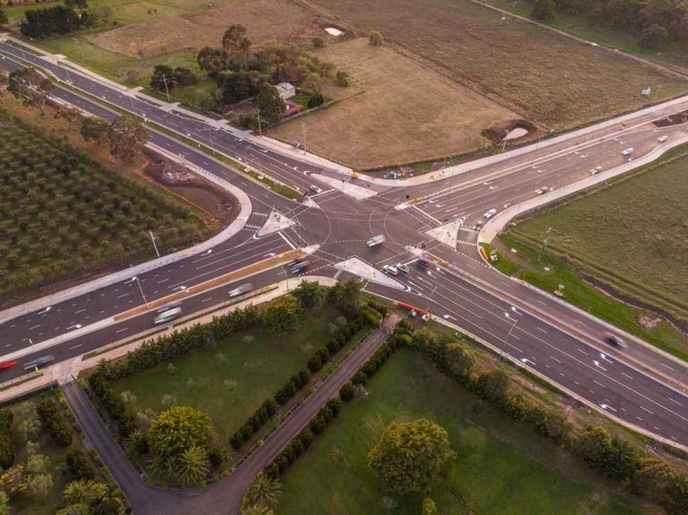 May 2023 - Upgraded intersection of Mickleham and Craigieburn Road intersection