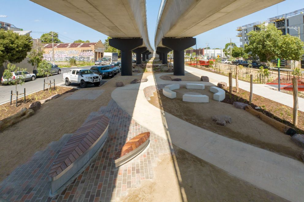 Yarning circle near Oakover Road