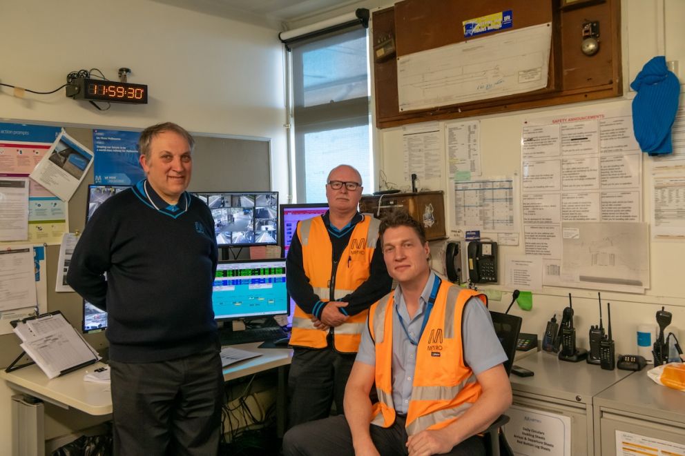 Station staff at Pakenham Station - Andrew Legge, Ian Campbell, David Jacks