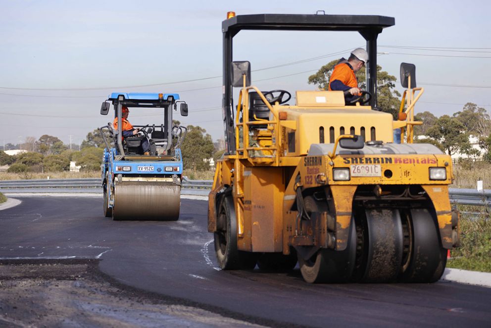 Healesville-Koo Wee Rup Road June 2024 construction image